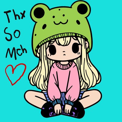 a girl wearing a frog hat and some frog socks