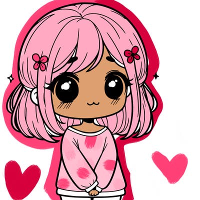 cute girl, shy
