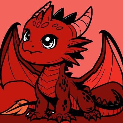 fierce baby night dragon