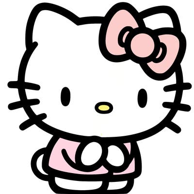 and kuromi from hello kitty