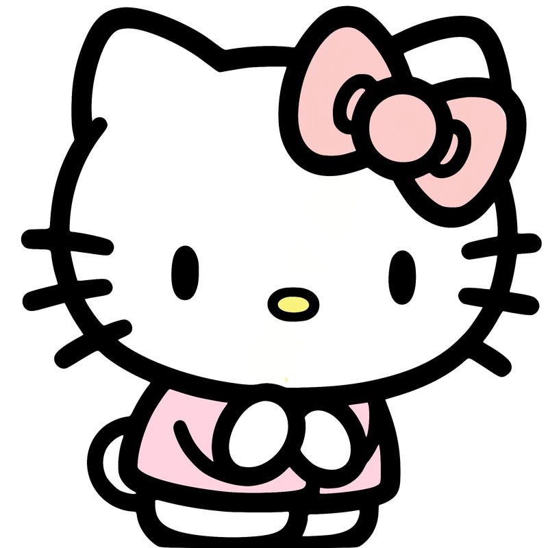 and kuromi from hello kitty