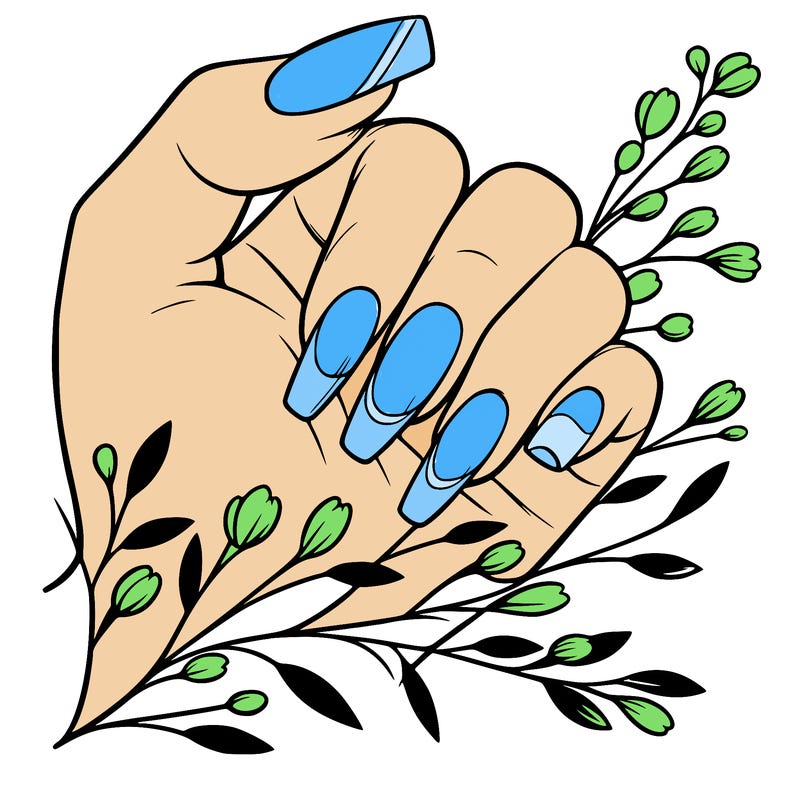 nails with french tip