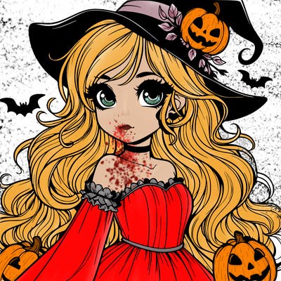 realistic girl halloween