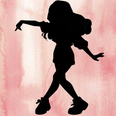 realistic girl danceing