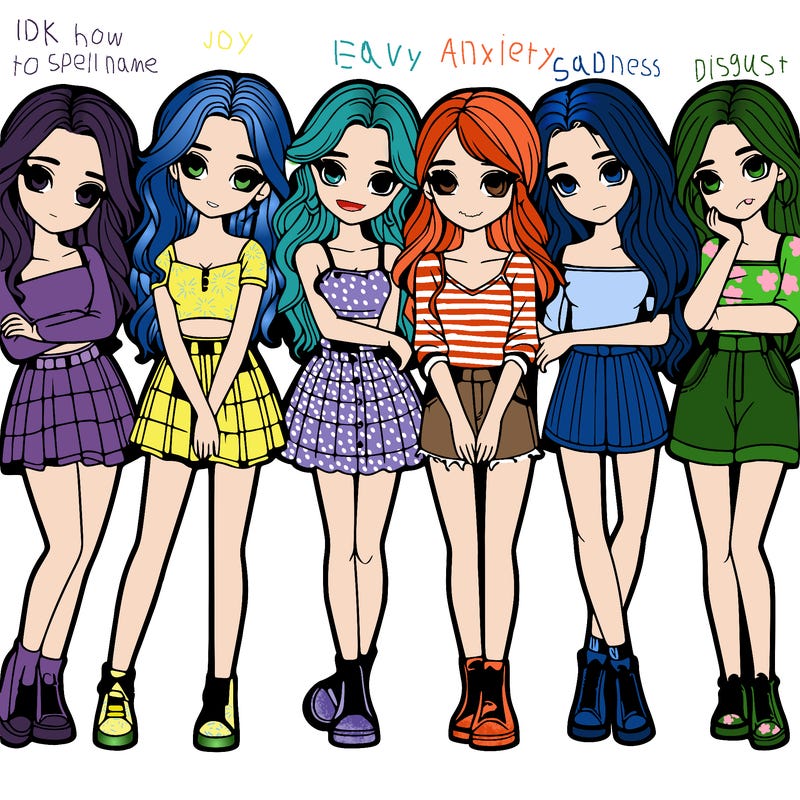 a group of girls realistic