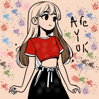 girl in a cute crop top