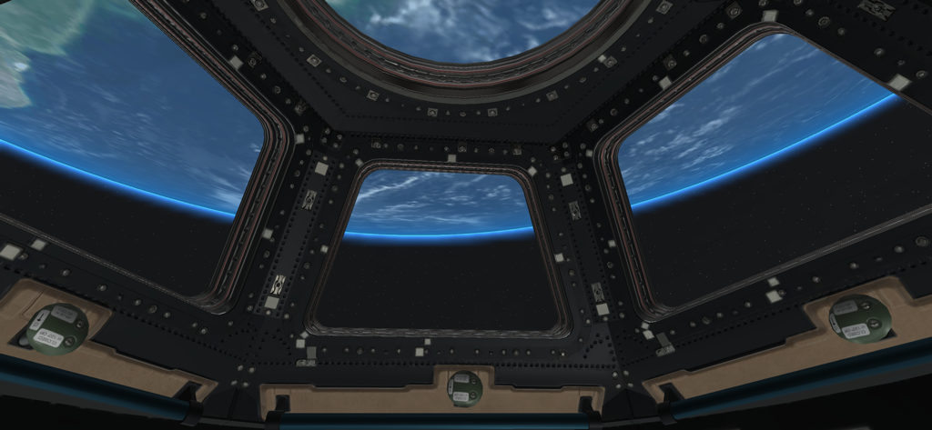 NASA Science: Plant Growth - A view of Earth from the windows of the International Space Station Cupola module.