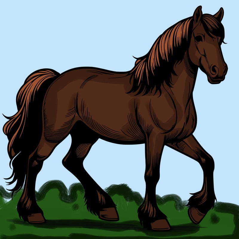 realistic horse