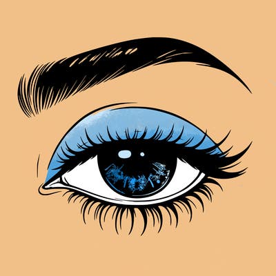 eye closed realistic