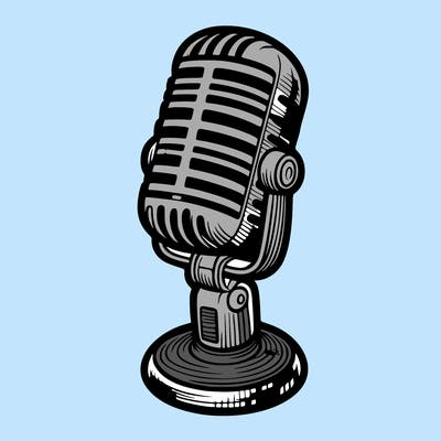 "a stylish microphone with fines lines"