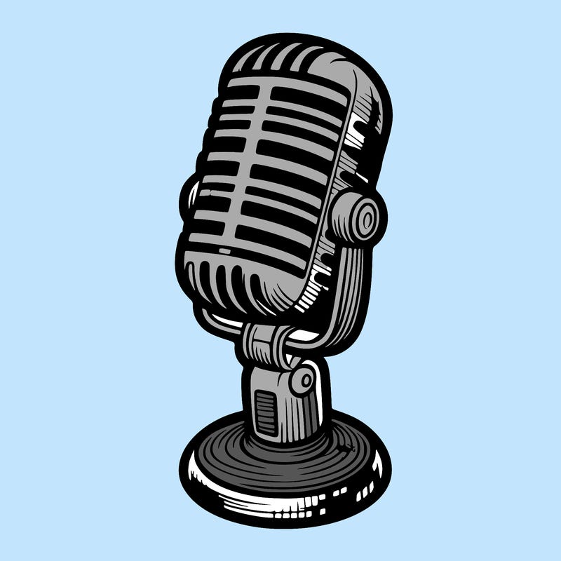 "a stylish microphone with fines lines"