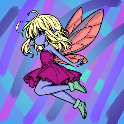 manga fairy flying