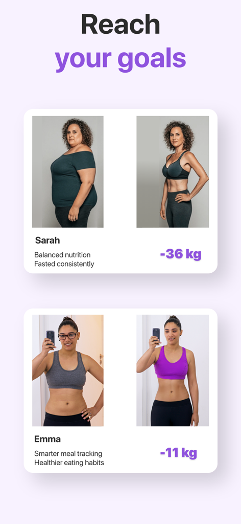 Intermittent Fasting - Fastik - Fotos de transformación de pérdida de peso antes y después de usuarios de la aplicación de ayuno intermitente Fastik