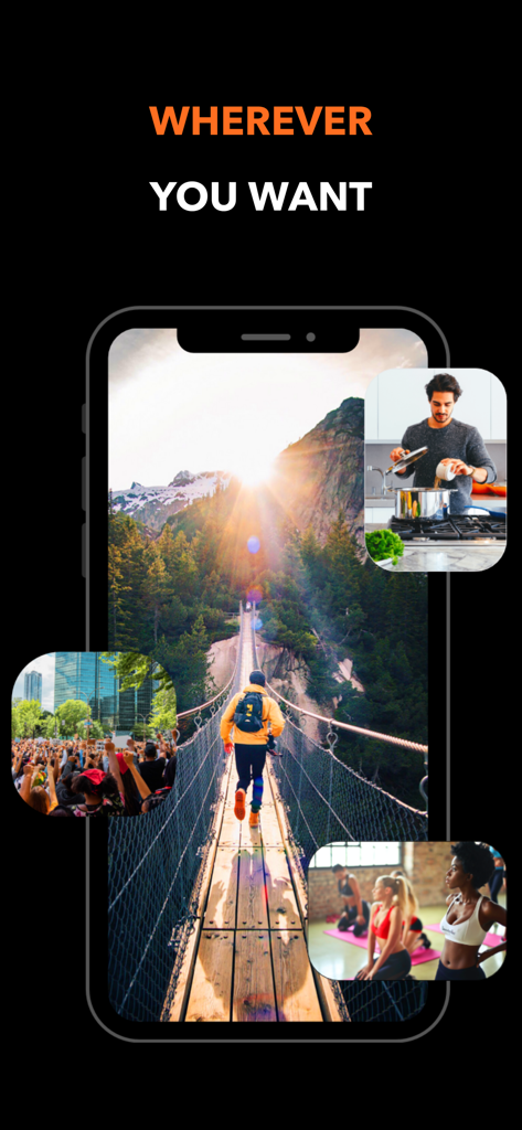 BeNarative - BeNarative app interface showcasing diverse filming scenarios like travel cooking and yoga