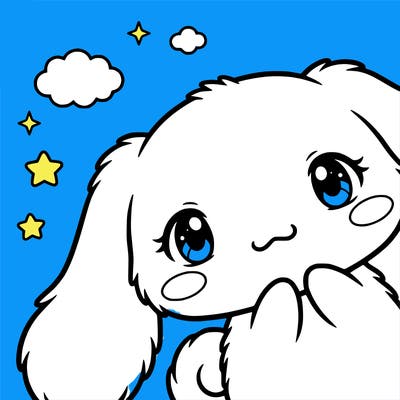 anime cinnamoroll cute fluffy