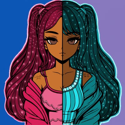 realistic girl split