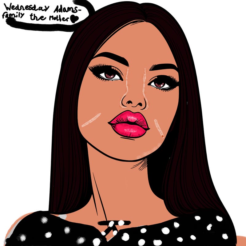 realistic woman with full lips