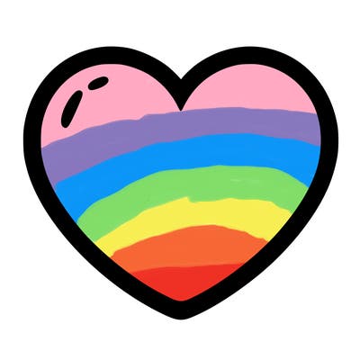 a blank heart