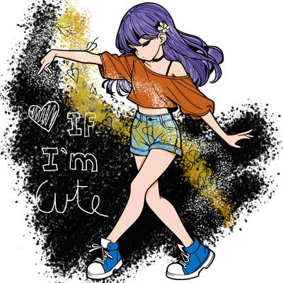 realistic girl danceing