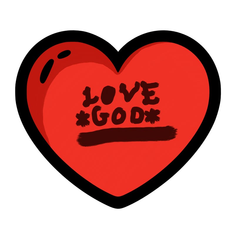 a blank heart