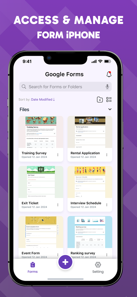 iPhoneでGoogleフォームやアンケートを管理するためのモバイルダッシュボード