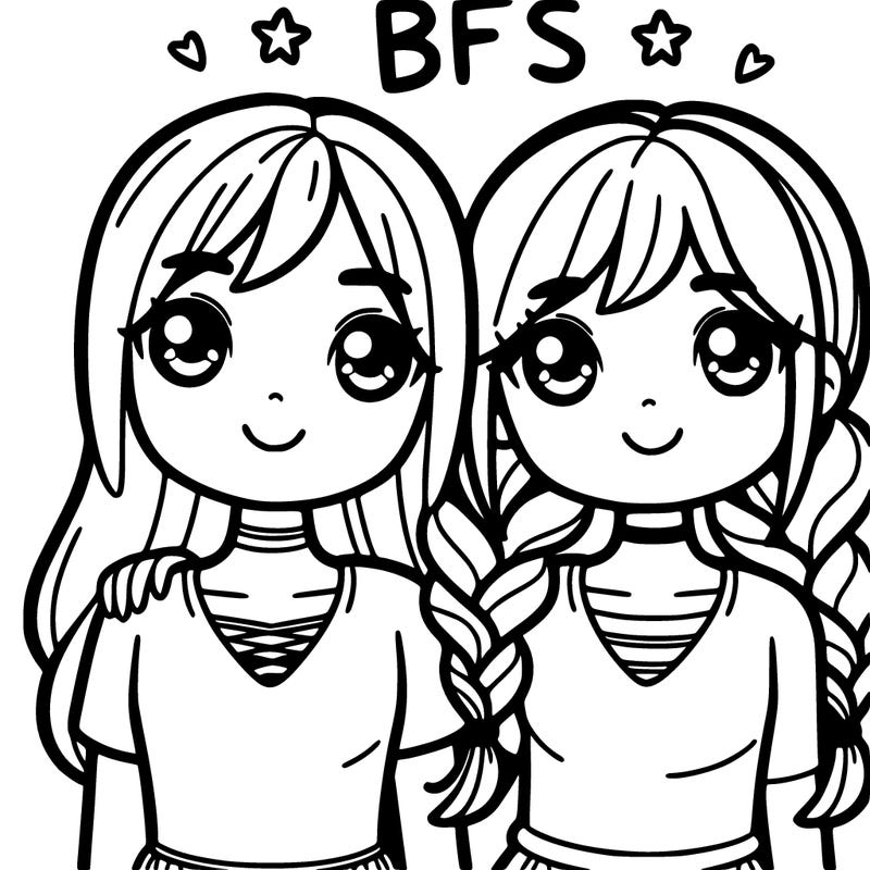 two young girls that are bffs
