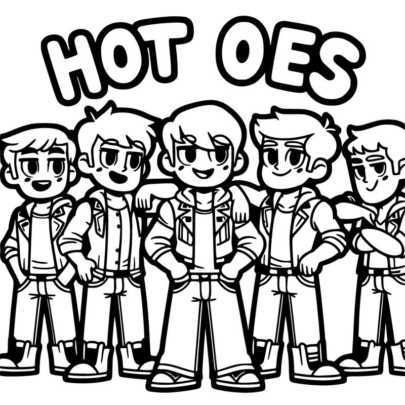 group of boys hot ones