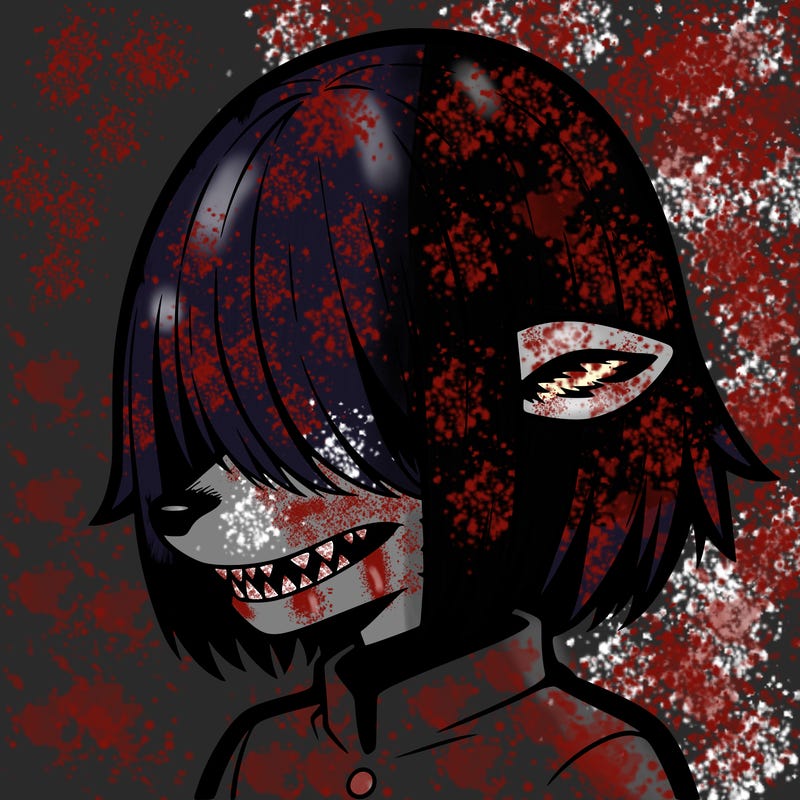 sharp teeth deer man with bob haircut