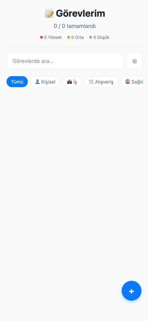 Spirex - Panel minimalista de gestión de tareas en la aplicación de tareas pendientes de Spirex con categorías como trabajo y personal.