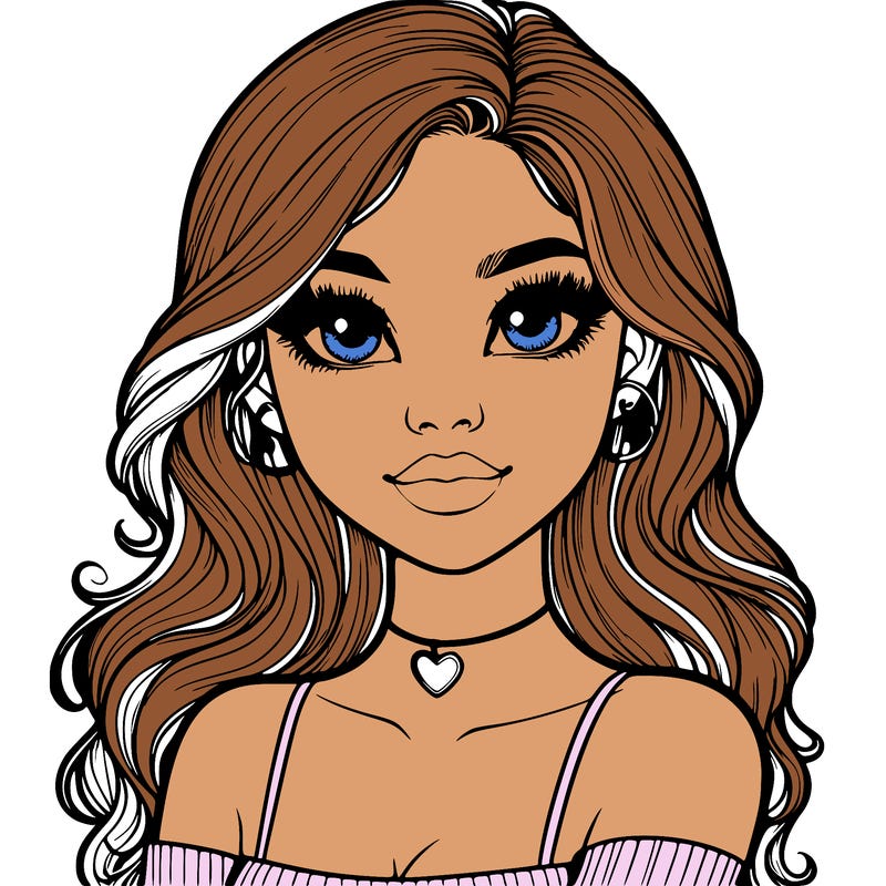 realistic pretty girl