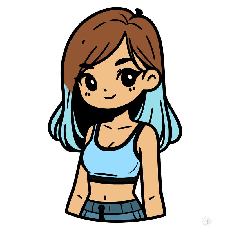 girl with crop top