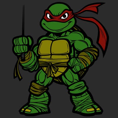 a mutant ninja turtle