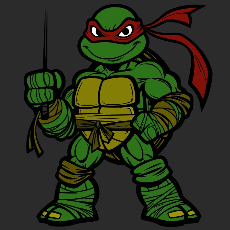 a mutant ninja turtle