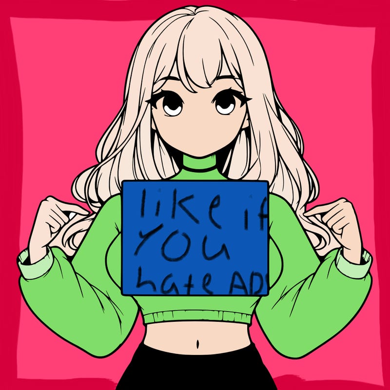 girl holding a blank sign in a long sleeve crop top