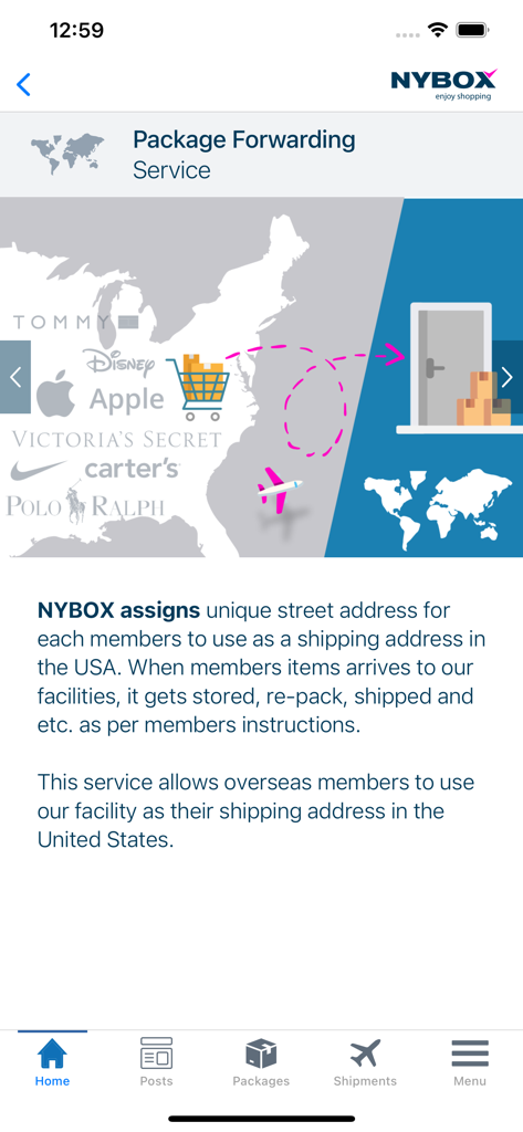 NYBox - NYBox package forwarding service and USA shipping address explanation