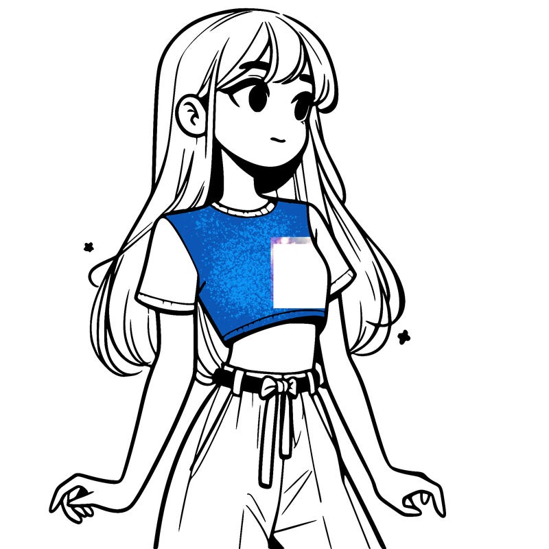 girl in a cute crop top