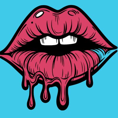 lips that look realistic and drip