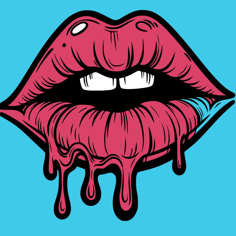 lips that look realistic and drip
