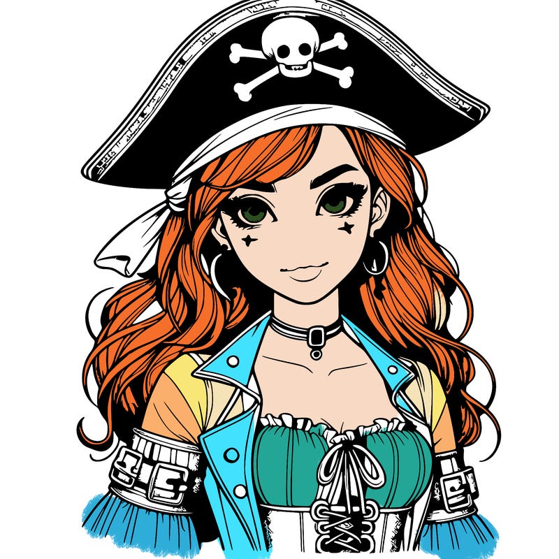 realistic pirate girl