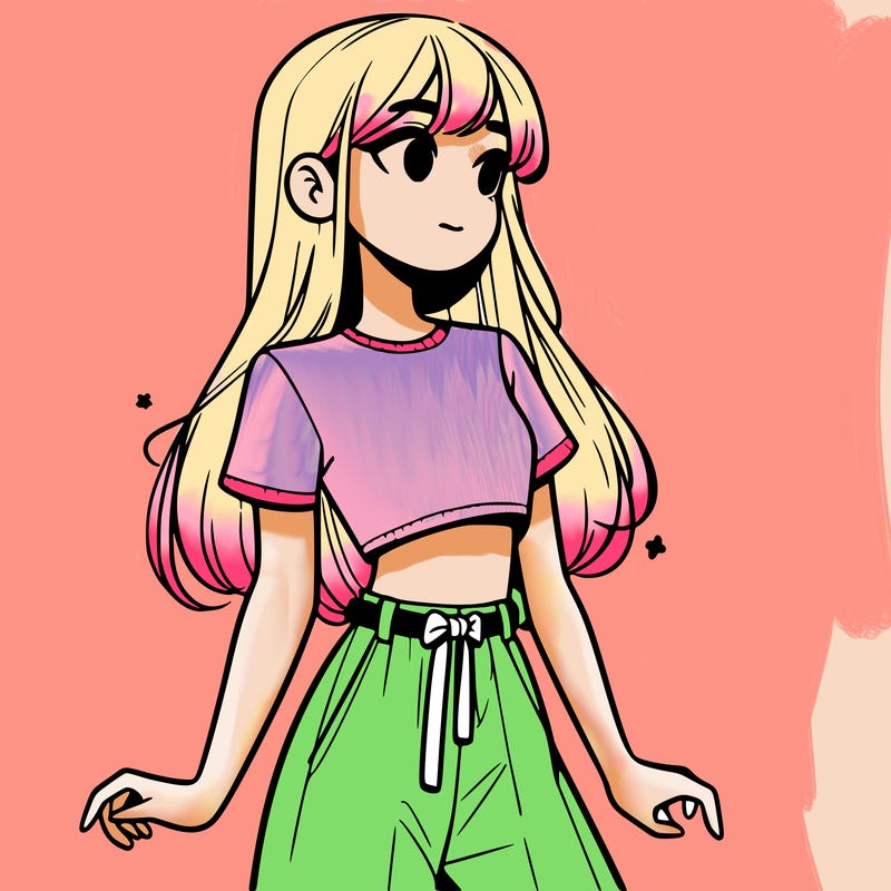 girl in a cute crop top