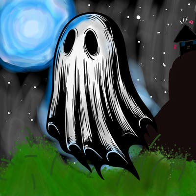 realistic creepy ghost