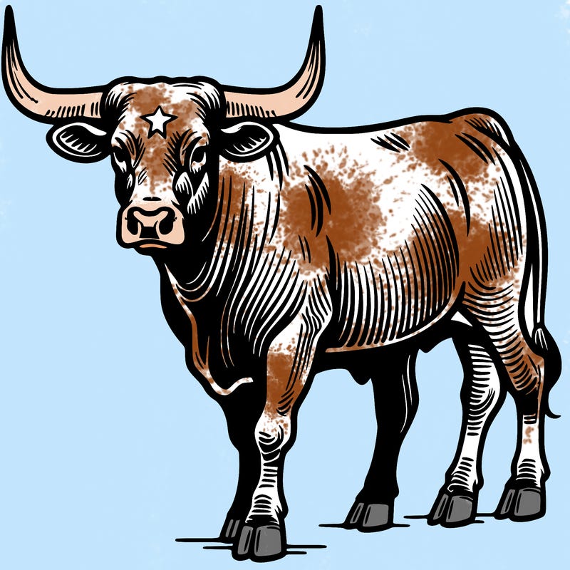 longhorn bull cattle