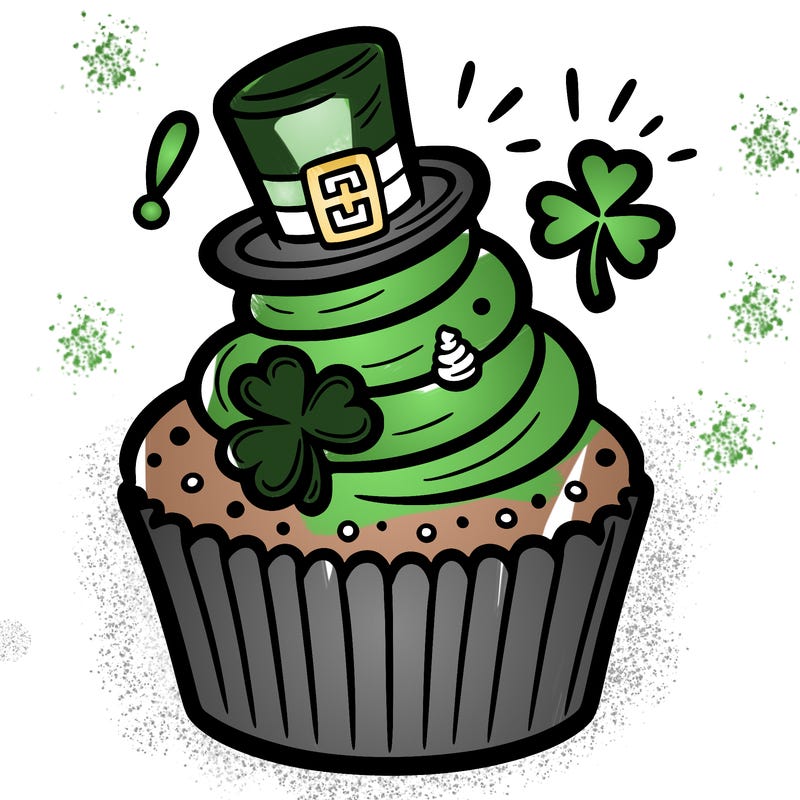 saint patrick’s day cupcake
