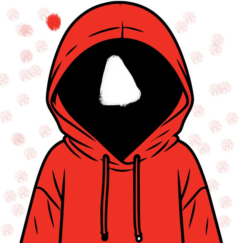 faceless girl in hoodie