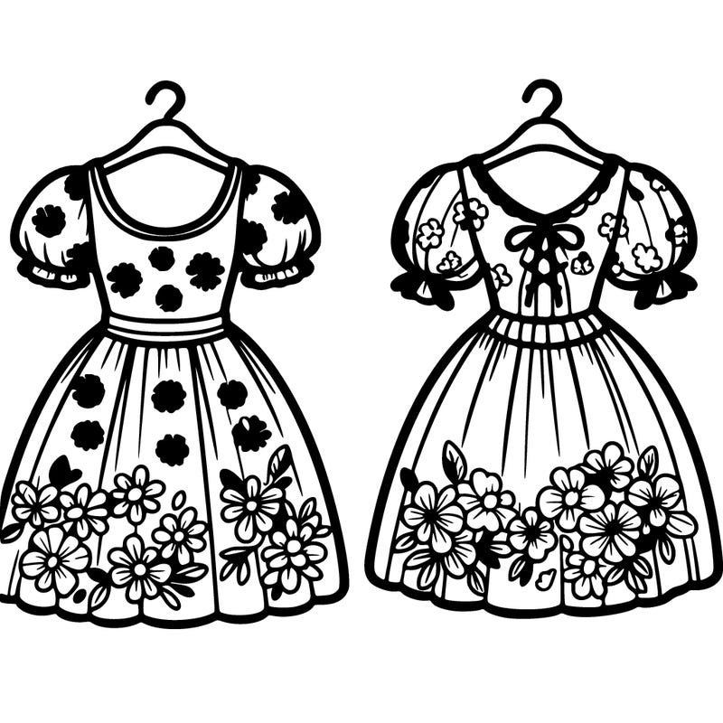 dresses with flowers on them