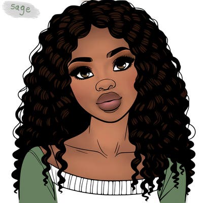 realistic black girl