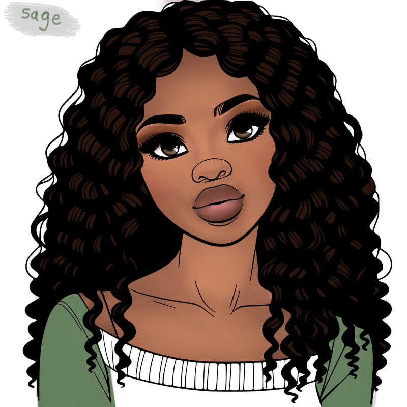 realistic black girl