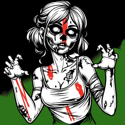 realistic zombie girl
