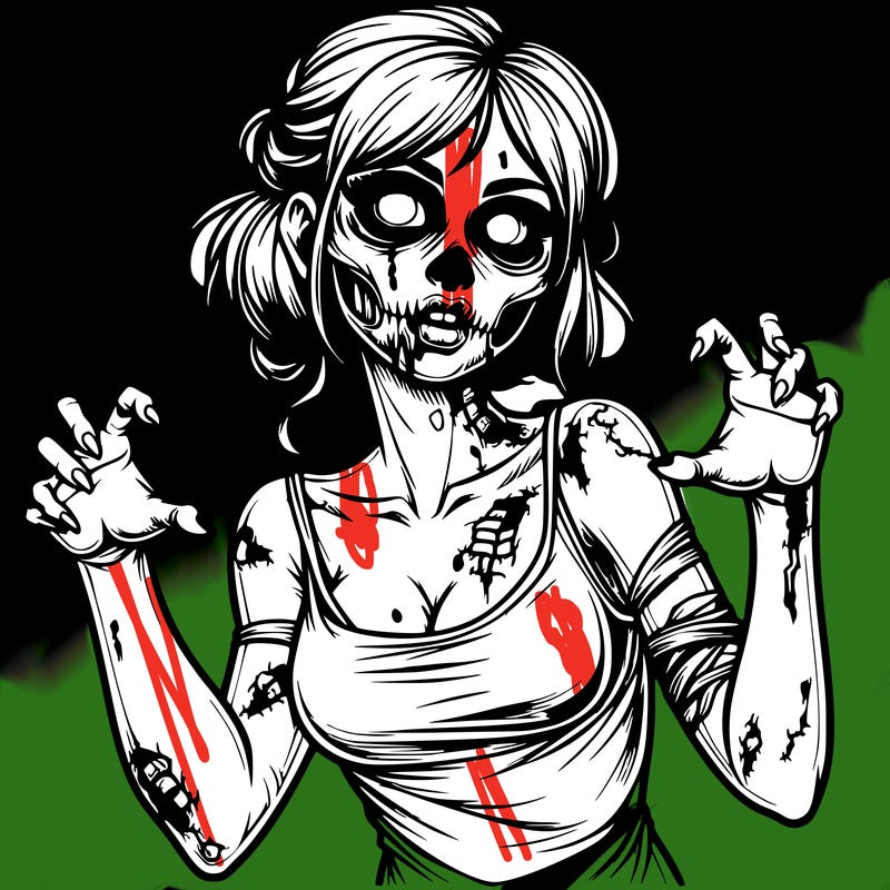 realistic zombie girl