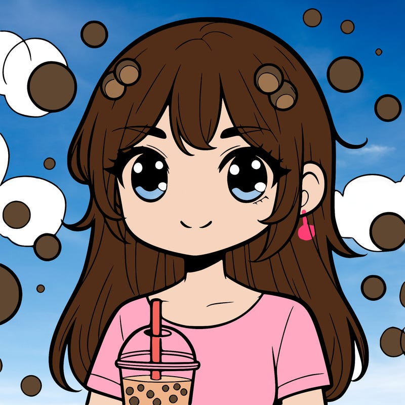 girl with boba